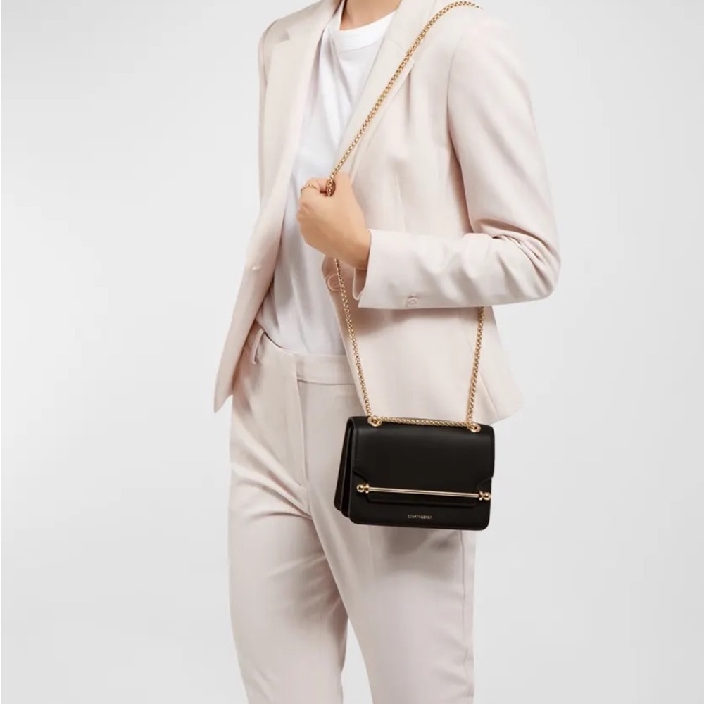 Strathberry East West Mini Bag - Black